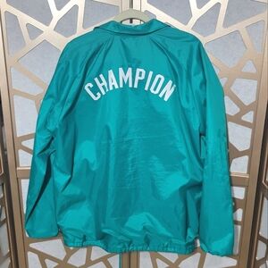 VINTAGE CHAMPION Teal Windbreaker